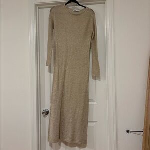 Elegant Gold Knit Zara Dress